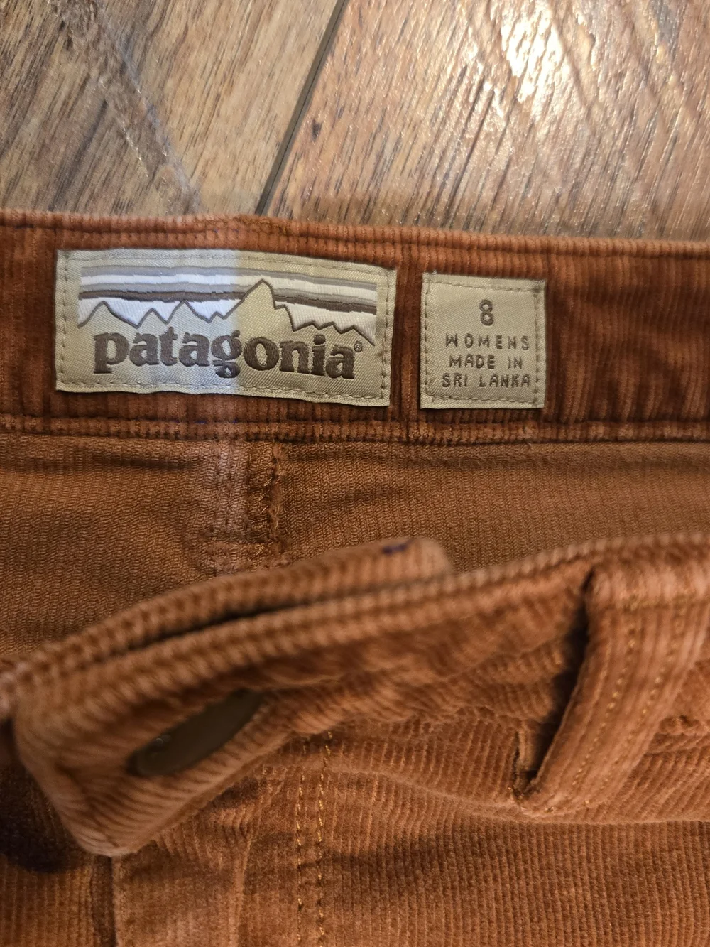 Patagonia Corduroy Mini Skirt in Rust Brown/orange